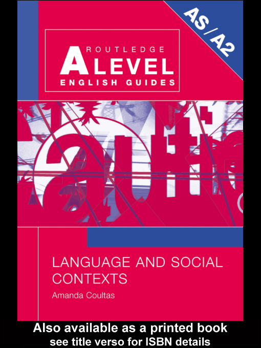 Title details for Language and Social Contexts by Amanda  Coultas - Available